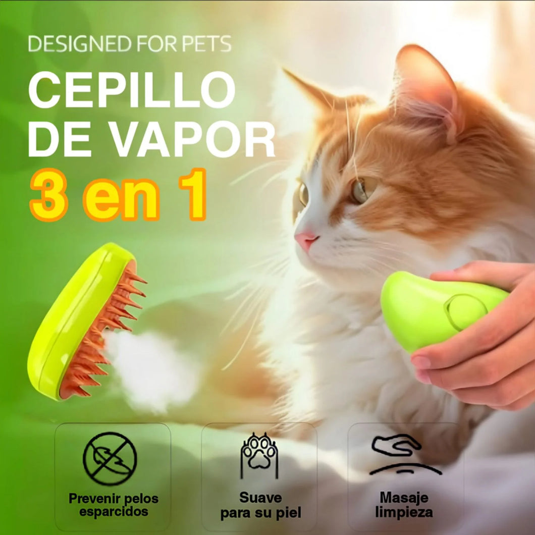 CEPILLO DE VAPOR PARA MASCOTAS 🐱🐶 | ENVÍO GRATIS